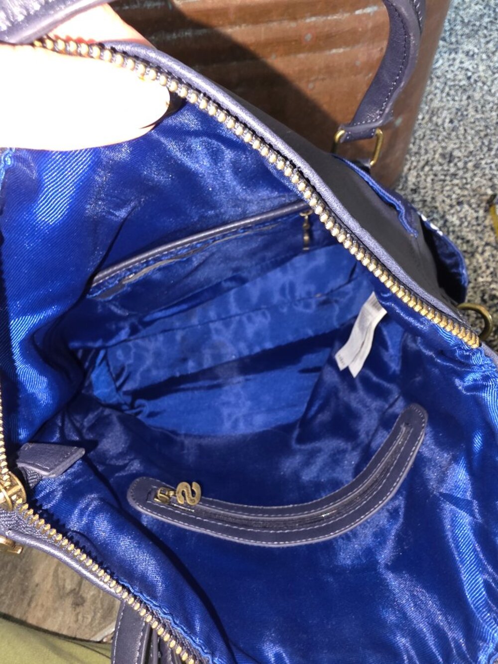 Desigual Birdpalm Loverty Blue Embroidered Sequin Hobo Bag Floral ✨ - Picture 12 of 13